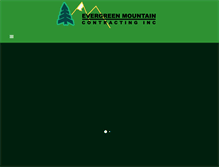 Tablet Screenshot of evergreenmountaincontracting.com